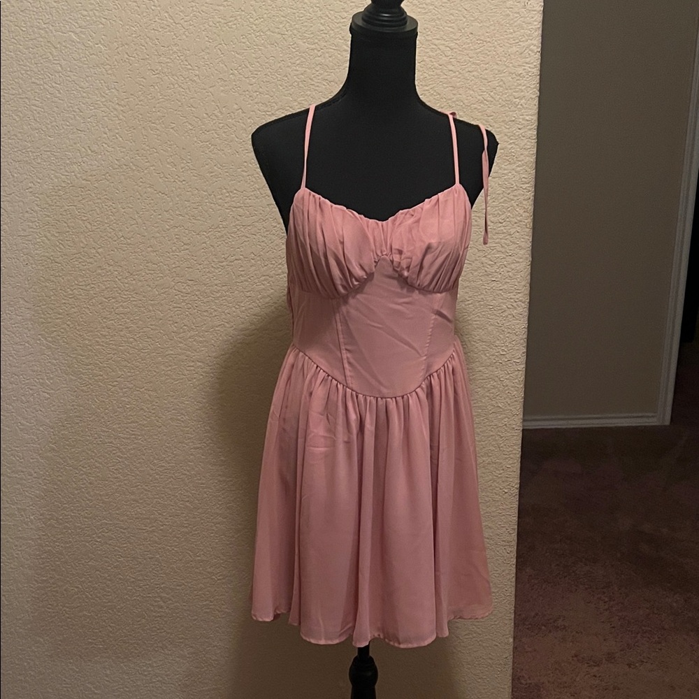 SHEIN Pink Mini Dress